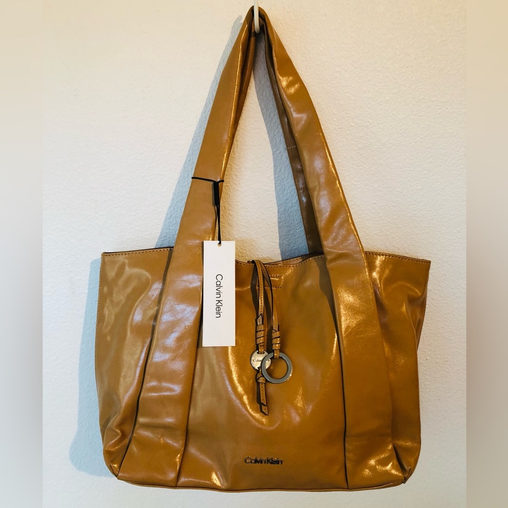 Calvin Klein Tan Leather Tote